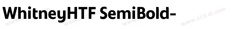 WhitneyHTF SemiBold字体转换